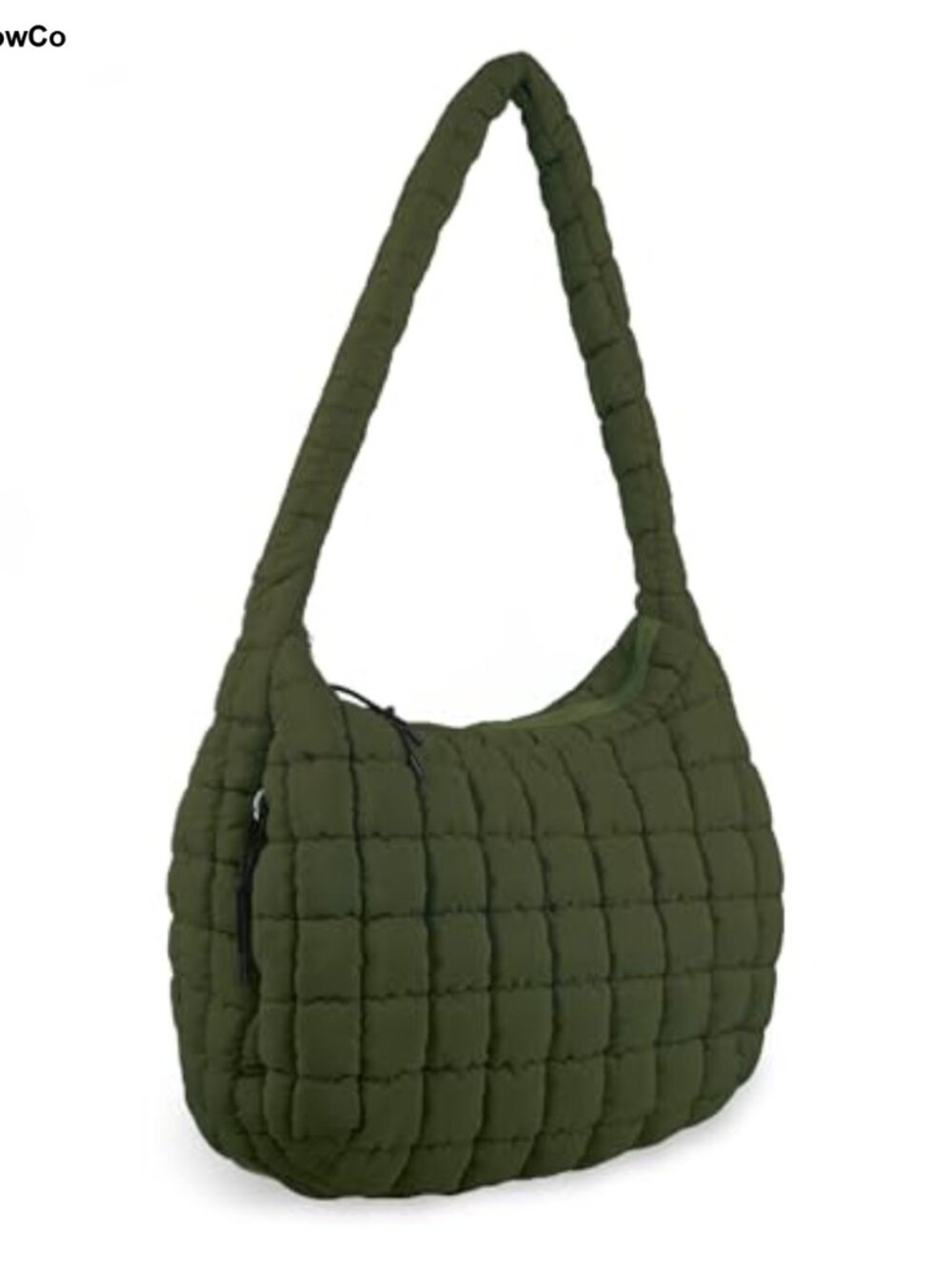 Quilted Puffer Tote Purse Lightweight Nylon Crossbody Shoulder Bag Hobo Carryall